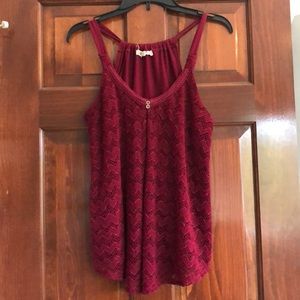 Red Chevron Tank Top